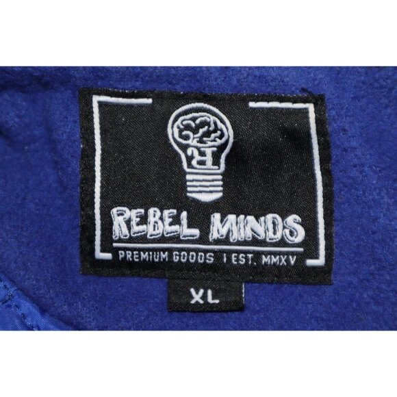 Rebel Minds Embroidered & Patch "Blessed Burn my Mind" Varsity Jacket Size XL - Picture 3 of 9